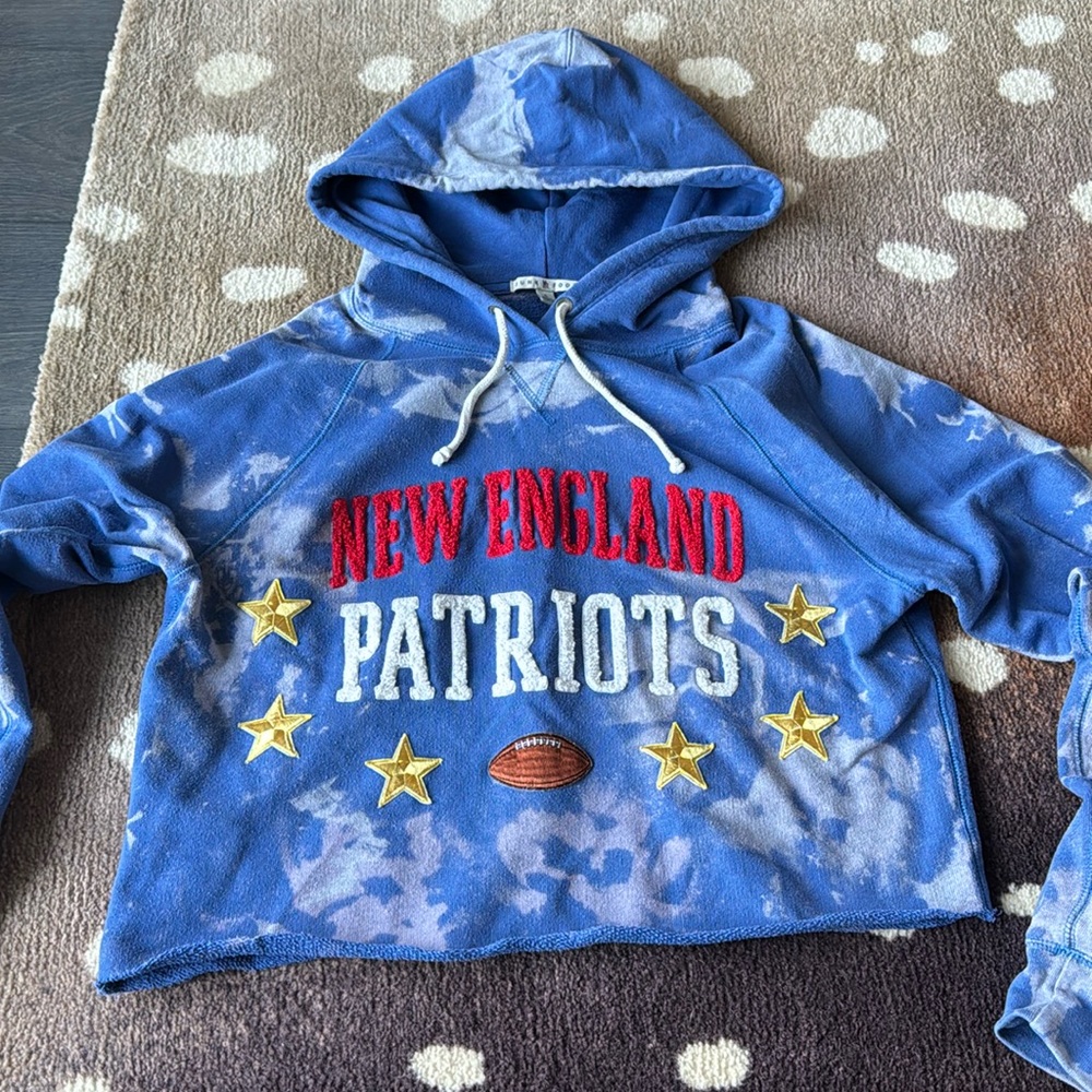Homemade Tie dye Patriots Hoodie